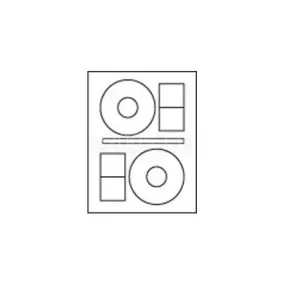 CD/DVD Inkjet/Laser Glossy Photo Quality Labels 100 Sheet Pack