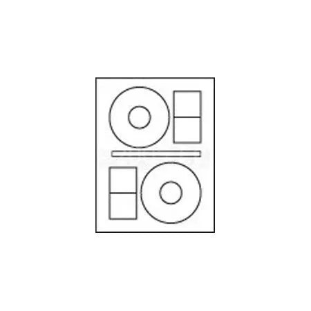 CD/DVD Inkjet/Laser Glossy Photo Quality Labels 100 Sheet Pack