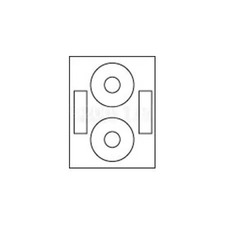 CD/DVD Inkjet/Laser Matte Labels 100 Sheet Pack