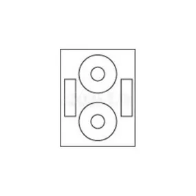 CD/DVD Inkjet/Laser Matte Labels 100 Sheet Pack