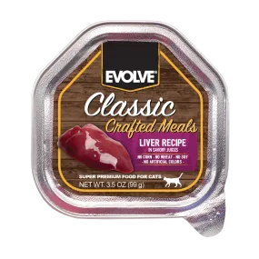 Classic Crafted Meals Liver Wet Cat Food | 3.5 oz - 15 pk | Evolve