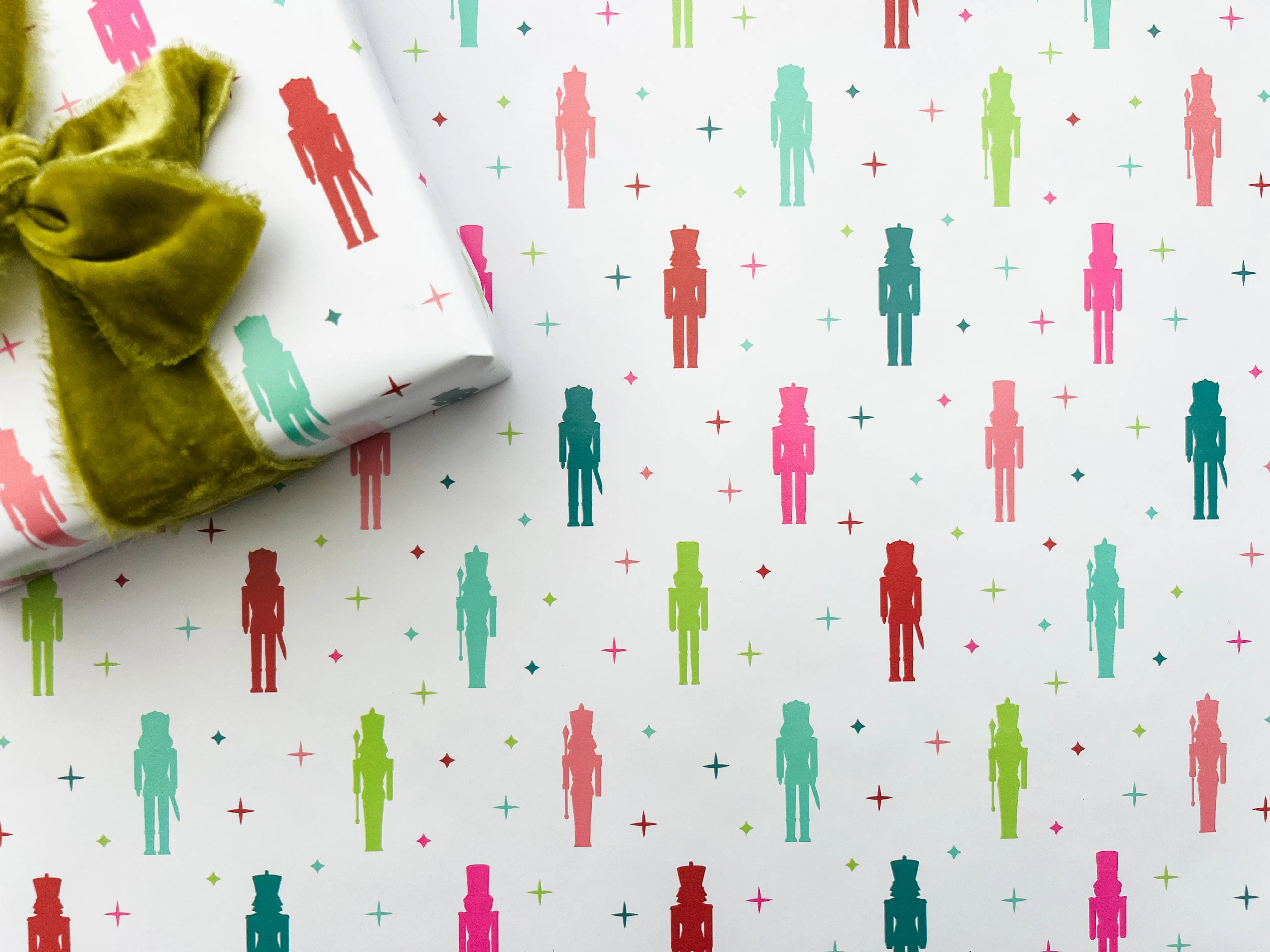 Colorful Nutcracker Wrapping Paper - Single Roll