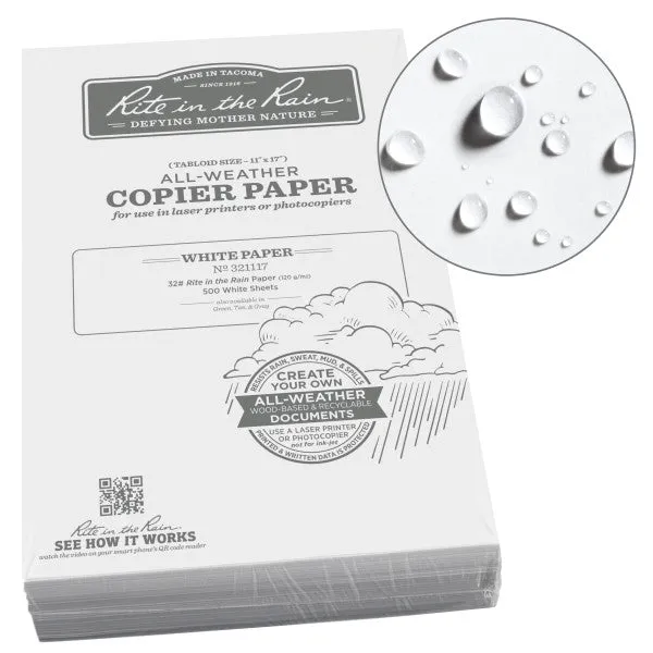 Copier Paper - 32# Ledger - White - 11 X 17 - 500 Sheets