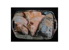 Country Matters Sleeping Pig Tray