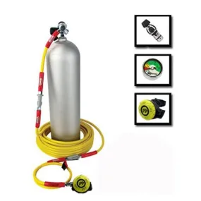 DXDIVERS SINGLE DIVER HOOKAH W/ 60FT HOSE & QRS FITTINGS