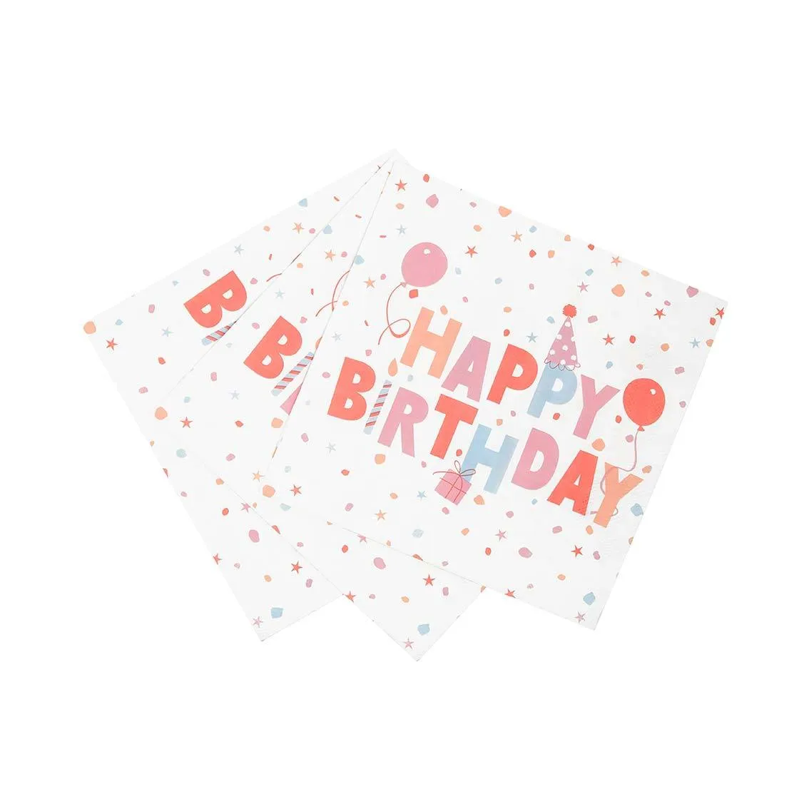 Eco Happy Birthday Paper Napkins
