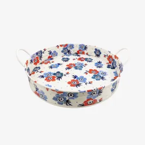 Emma Bridgewater Anemone Large Handled Tin Tray