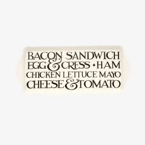 Emma Bridgewater Black Toast Melamine Sandwich Tray