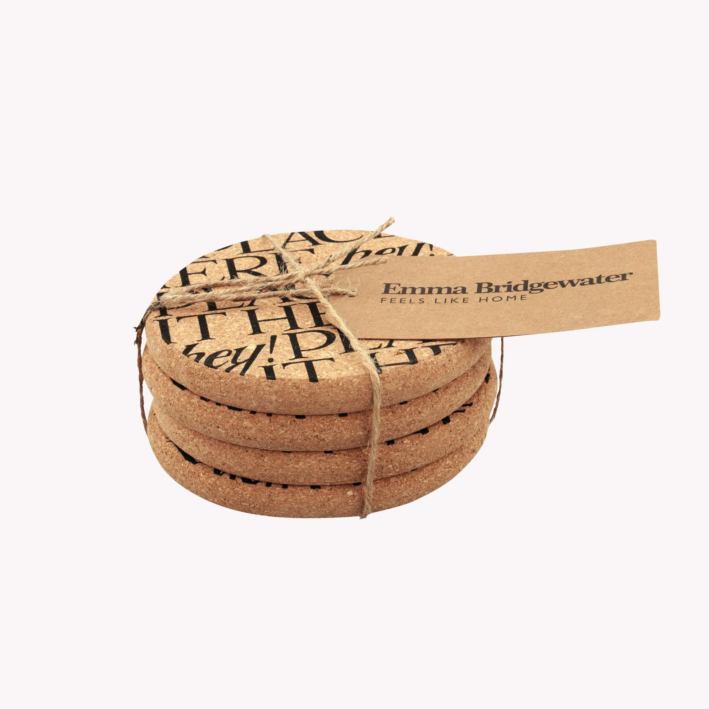 Emma Bridgewater Black Toaster Cork Coasters Set of 4