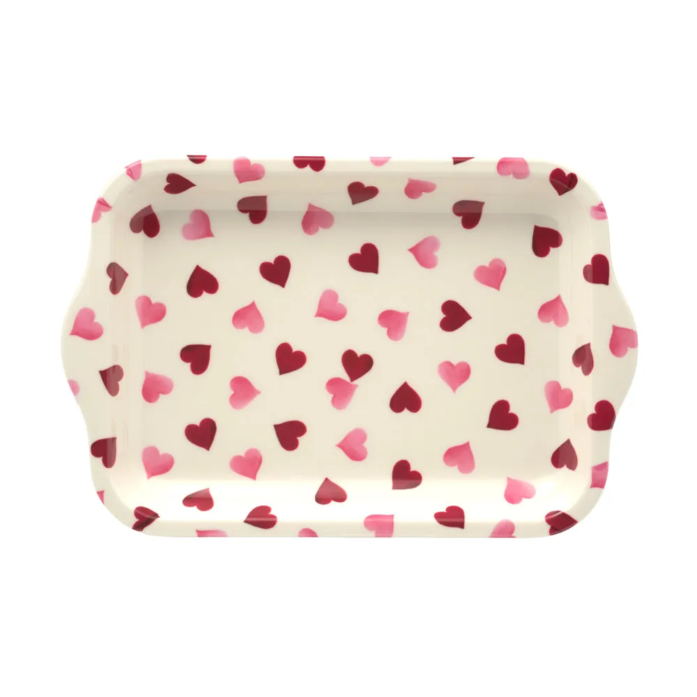 Emma Bridgewater Pink Hearts Small Melamine Tray