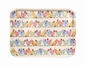 Emma Bridgewater Polka Chickens Large Rectangular Tray