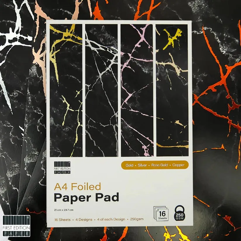 First Edition 21cm x 29.7cm A4 Foiled Paper Pad (FEPAD268)