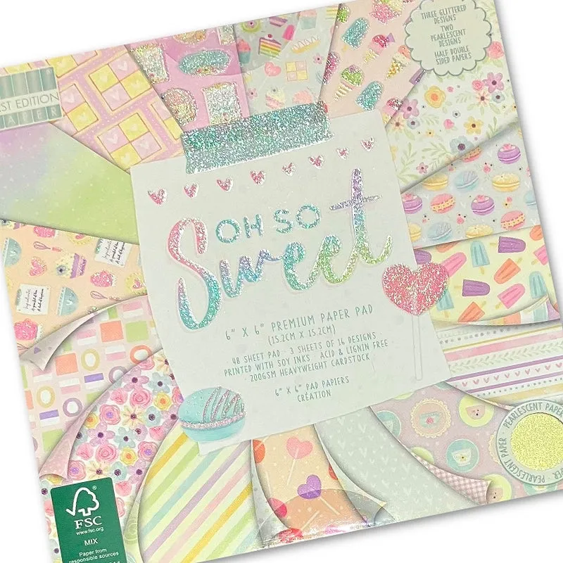 First Edition 6 x 6 Paper Pad - Oh So Sweet (FEPAD229)