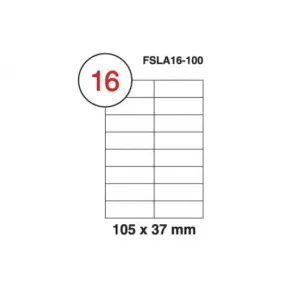Fis multi purpose white label 105x37mm