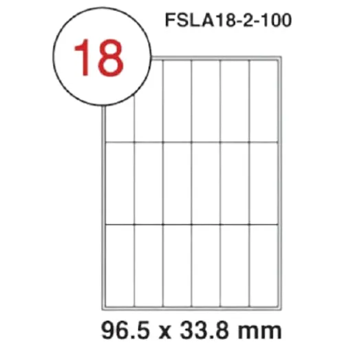 Fis multi purpose white label 96.5x33.8mm