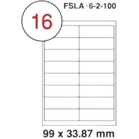 Fis Multi Purpose White Label 99x33.87mm