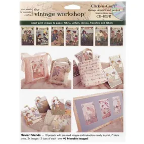 Flower Friends Printable CD by Vintage Workshop