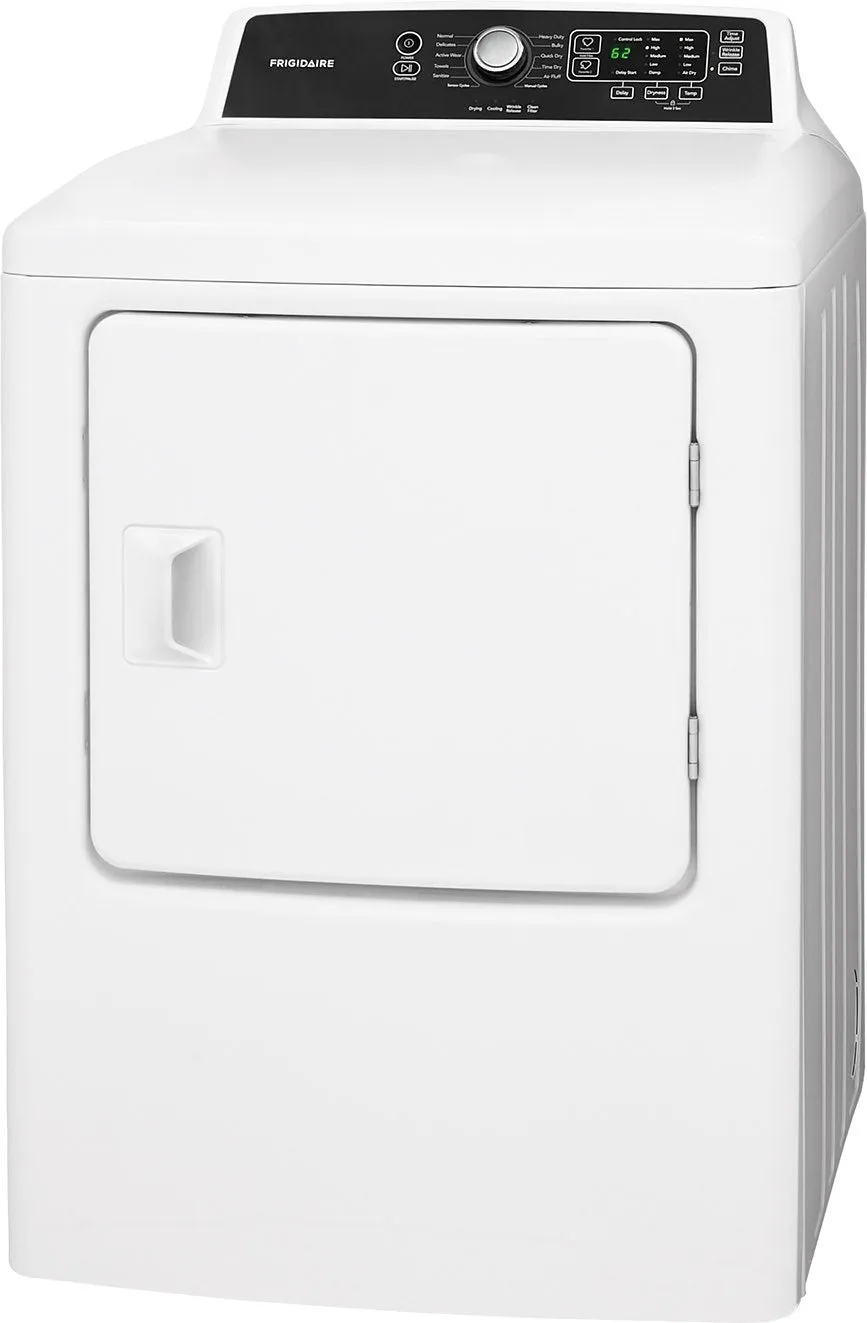 Frigidaire White Electric Dryer (6.7 Cu. Ft.) - CFRE4120SW