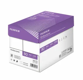 Fujifilm A4 80gsm White Multipurpose Paper, Box x 5 Reams of 500 Sheets, Printer Paper & Photocopier Paper