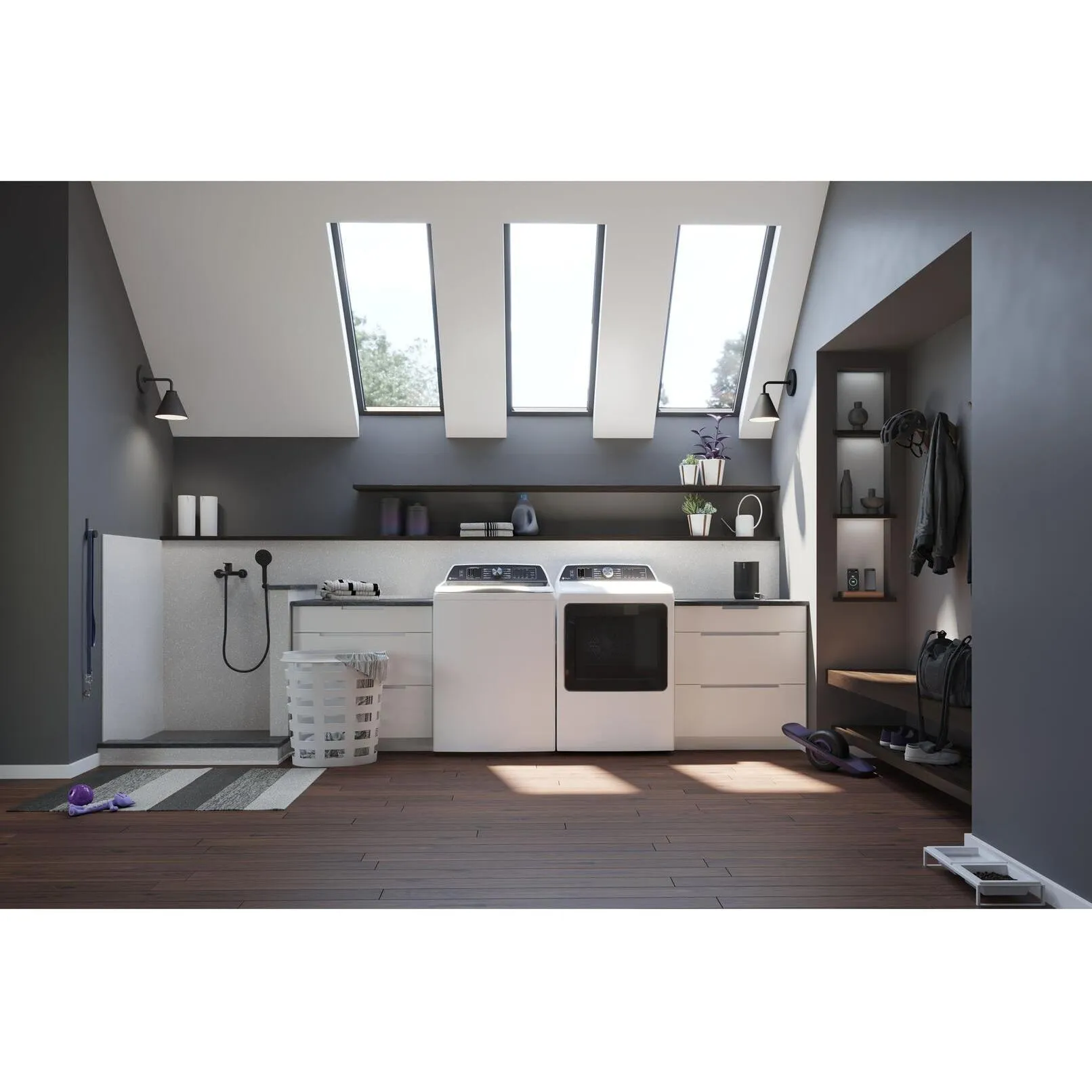GE Profile 6.2 cu. ft. Top Loading Washer with FlexDispense™ PTW705BSTWS