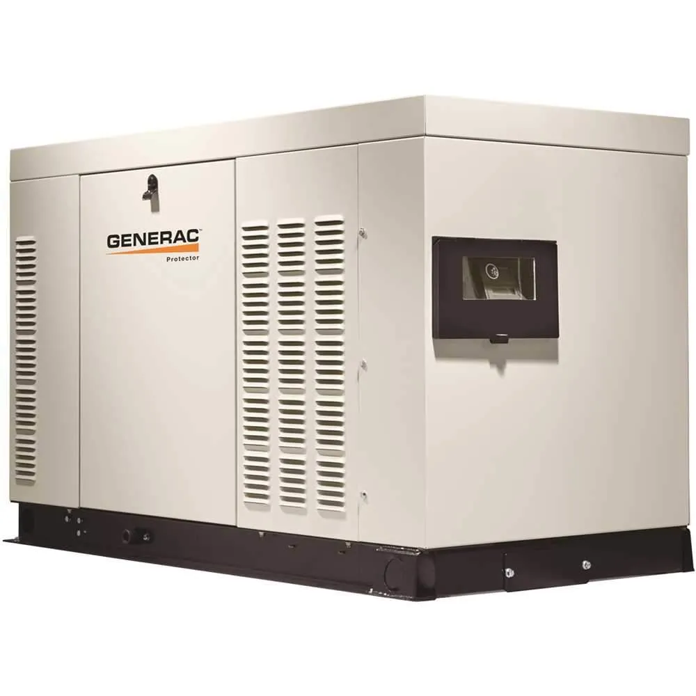 Generac Protector RG06024JNAX 60kW Liquid Cooled 3 Phase 120/240V Standby Generator Natural Gas New
