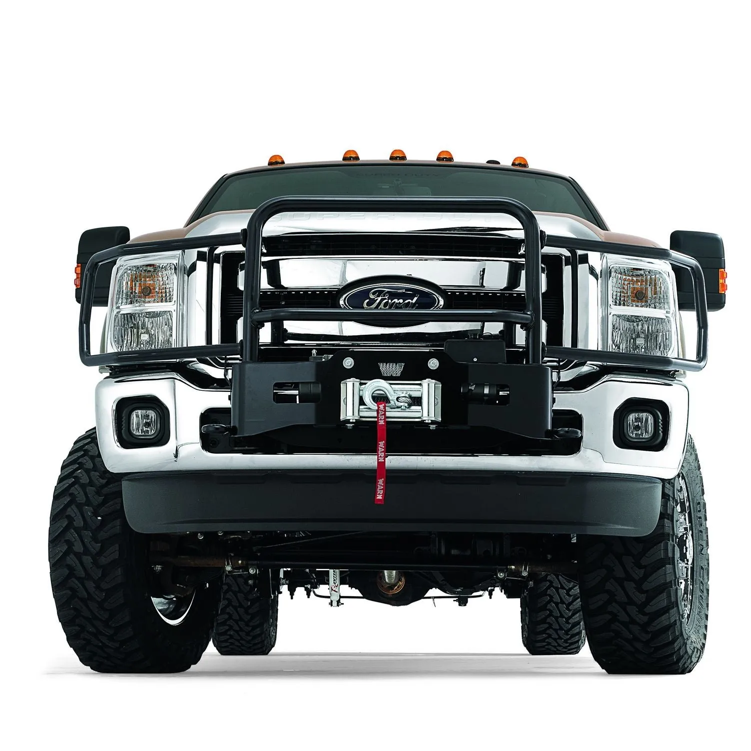 Generation II Trans4mer Grille Guard Mounts 4 Lights Black