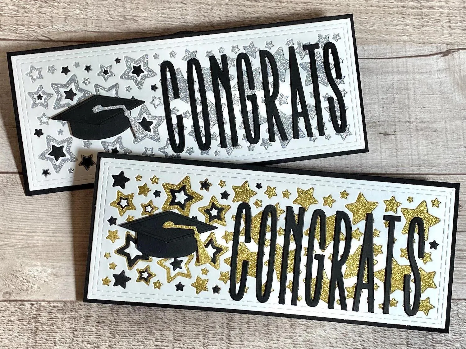Gold and Silver Diamond Print Inkjet Glitter Multipack