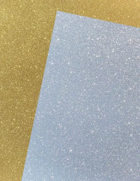 Gold and Silver Diamond Print Inkjet Glitter Multipack