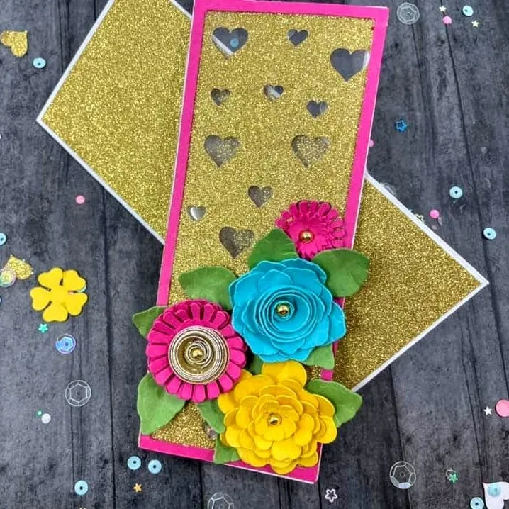 Gold and Silver Diamond Print Inkjet Glitter Multipack