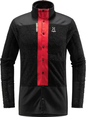 Haglöfs Men&#x27;s L.I.M ZT Sync 2 Mid Jacket True Black/Zenith Red | Buy Haglöfs Men&#x27;s L.I.M ZT Sync 2 Mid Jacket True Black/Zenith Red here | Outnorth
