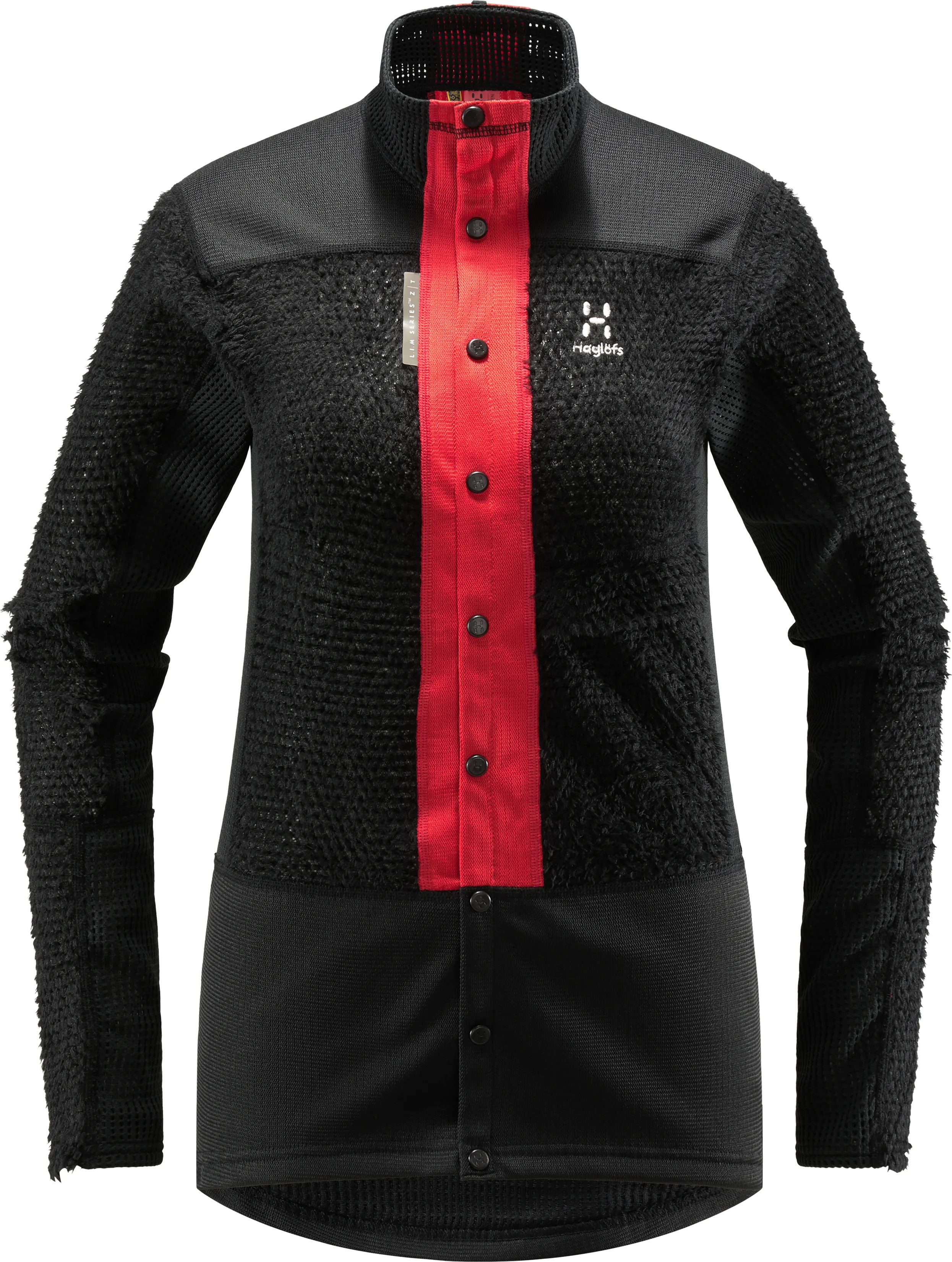 Haglöfs Women&#x27;s L.I.M ZT Sync 2 Mid Jacket True Black/Zenith Red | Buy Haglöfs Women&#x27;s L.I.M ZT Sync 2 Mid Jacket True Black/Zenith Red here | Outnorth