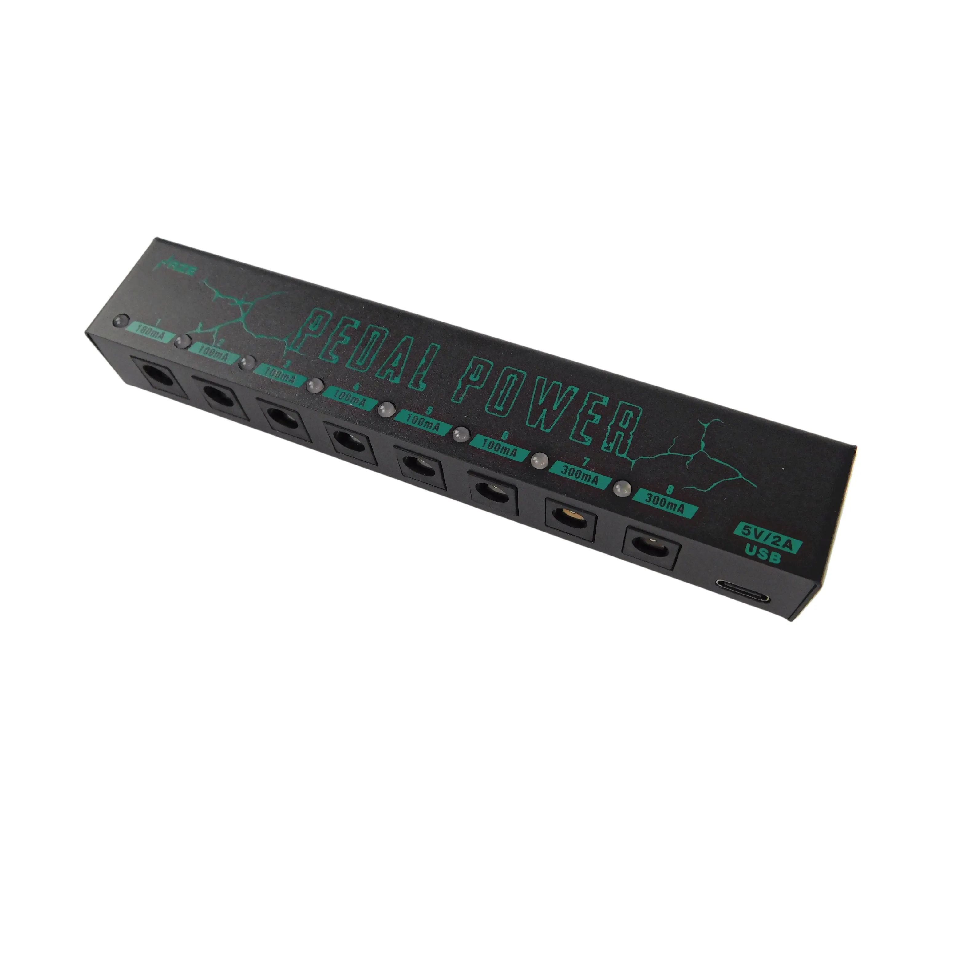 HAZE PP008 Guitar Pedal Power Supply 8 isolated 9V DC outputs with type-C