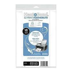 HeatnBond EZ-Print Featherlite Iron-On Adhesive 8.5"X11" 10/Pkg