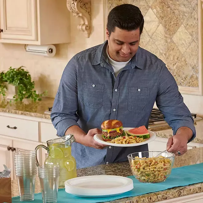 Hefty Supreme Foam Oval Platters, 12.5 x 10 , 100 ct.