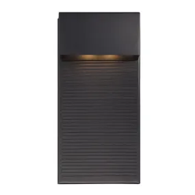 Hiline 12 in. LED Wall Light Black finish