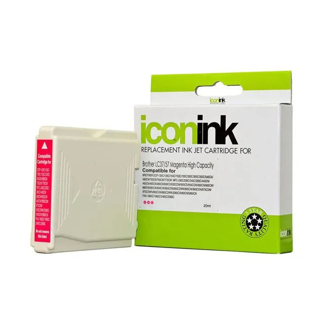 Icon Compatible Brother LC37 LC57 Magenta Ink Cartridge