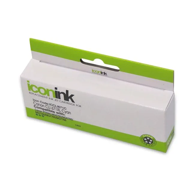 Icon Compatible Canon CLI671XL Cyan Ink Cartridge