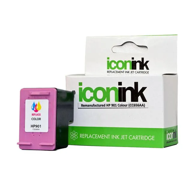 Icon Remanufactured HP 901 Colour XL Ink Cartridge (CC656A)