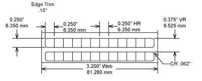 Identco TTL100-433-10 .25x.25 Ultra-Durable Gloss White Polyimide Thermal Transfer Labels