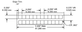 Identco TTL100-433-10 .25x.25 Ultra-Durable Gloss White Polyimide Thermal Transfer Labels