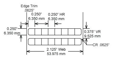 Identco TTL124-433-10 .25x.25 Ultra-Durable Gloss White Polyimide Thermal Transfer Labels