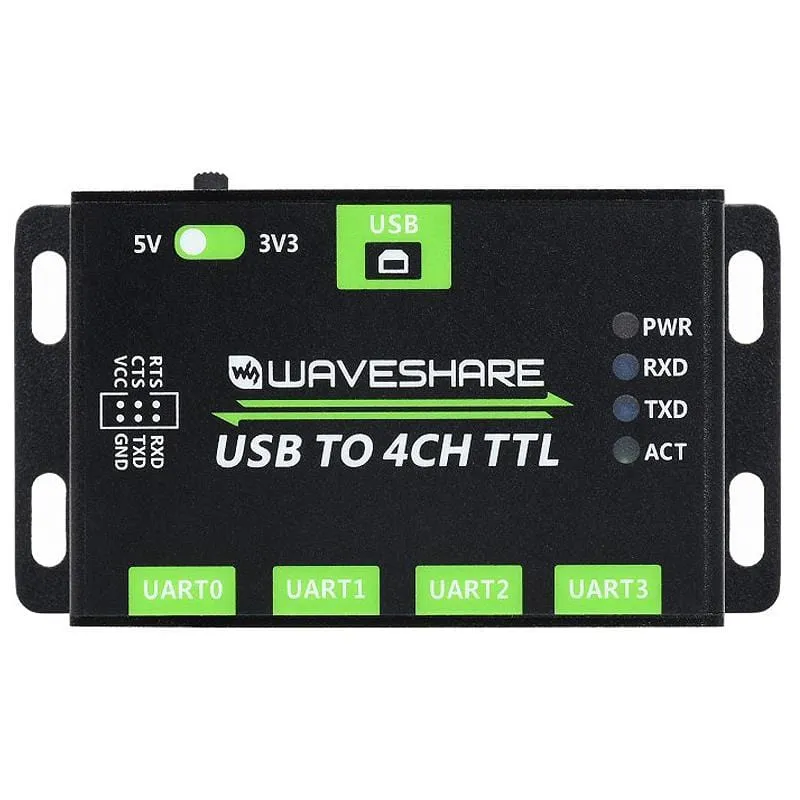 Industrial 4-Channel USB to UART Converter