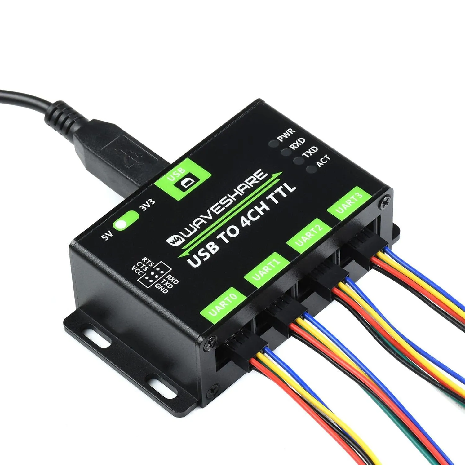 Industrial 4-Channel USB to UART Converter