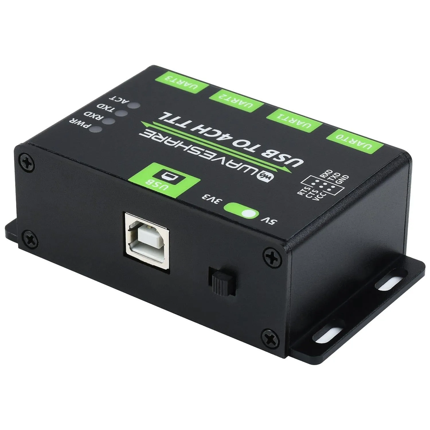 Industrial 4-Channel USB to UART Converter