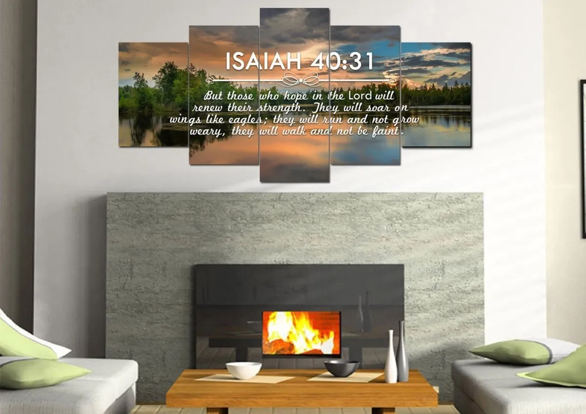 Isaiah 4031 Hope In The Lord Will Renew Their Strength Canvas Wall Art Print - Christian Canvas Wall Art
