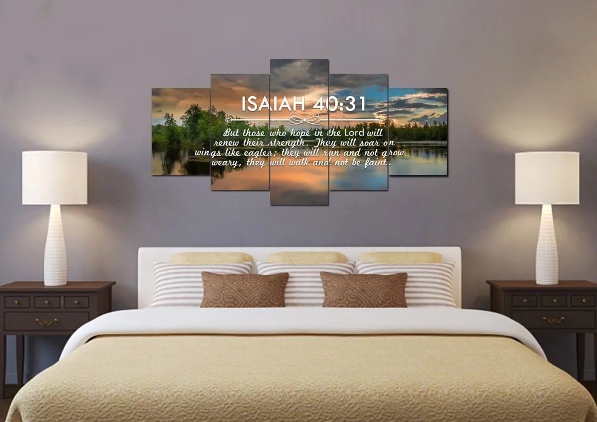 Isaiah 4031 Hope In The Lord Will Renew Their Strength Canvas Wall Art Print - Christian Canvas Wall Art