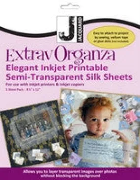 Jacquard Inkjet ExtravOrganza Digital Textile