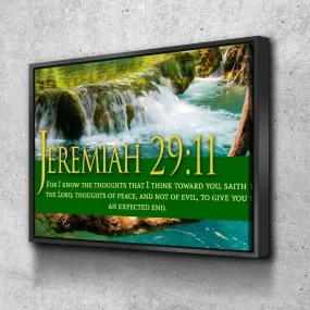 Jeremiah 2911 Kjv #11 Bible Verse Canvas Wall Art - Christian Canvas Wall Art