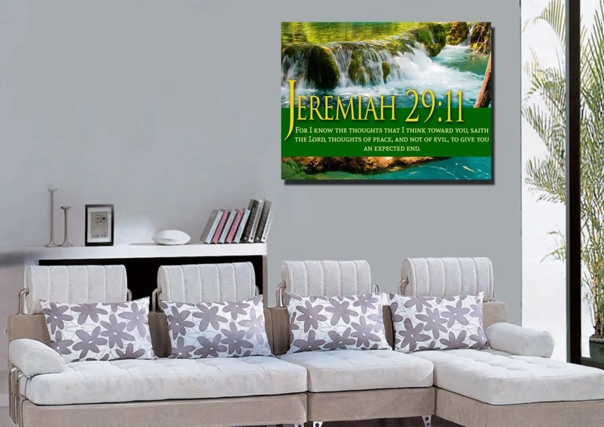 Jeremiah 2911 Kjv #11 Bible Verse Canvas Wall Art - Christian Canvas Wall Art