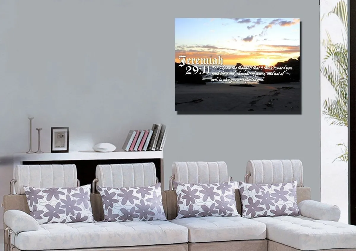 Jeremiah 2911 Kjv Bible Verse Canvas Wall Art - Christian Canvas Wall Art